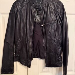 Women's Black Leather Jacket